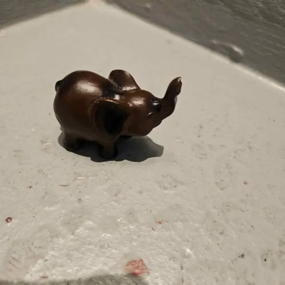 Small Brown Elephant Figurine